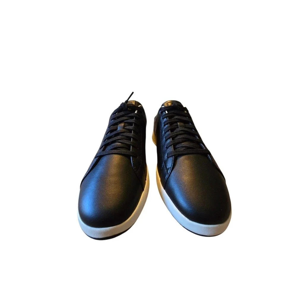 Cole Haan GrandPro Tennis Leather Lace-Up Sneaker Black/White Mens Size 8